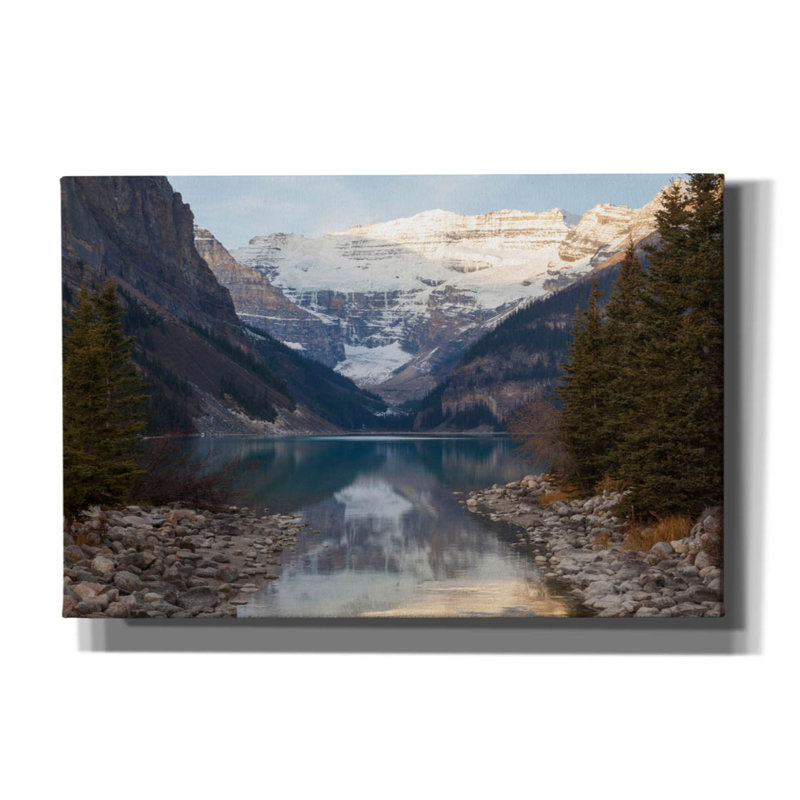 «Lake Louise 3» par Joe Reimer, art mural sur toile, H 12 po x l 18 po x P 0,75 po
