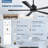 Ilze 52'' 5-Blade DC Motor Indoor/Covered Outdoor Lightless Ceiling Fan with Remote Control-945044474
