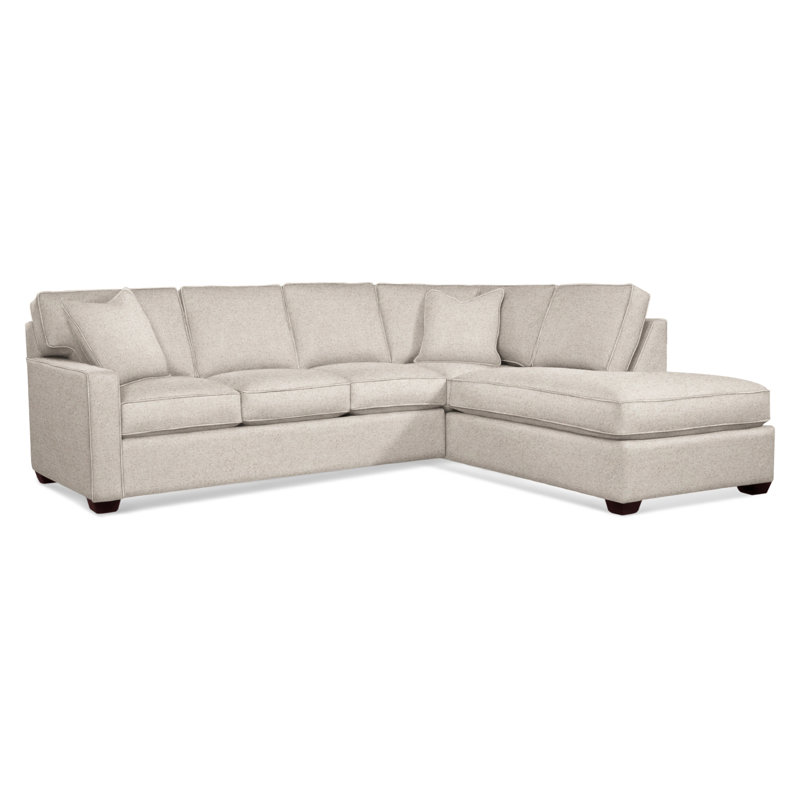 Ellora Upholstered L-Shaped Sectional, Right Hand Facing, Java, Elite Dove Linen