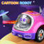 AIYAPLAY 3 in 1 Ride on Push Car, Cartoon Robot Foot to Floor Slider-884547377