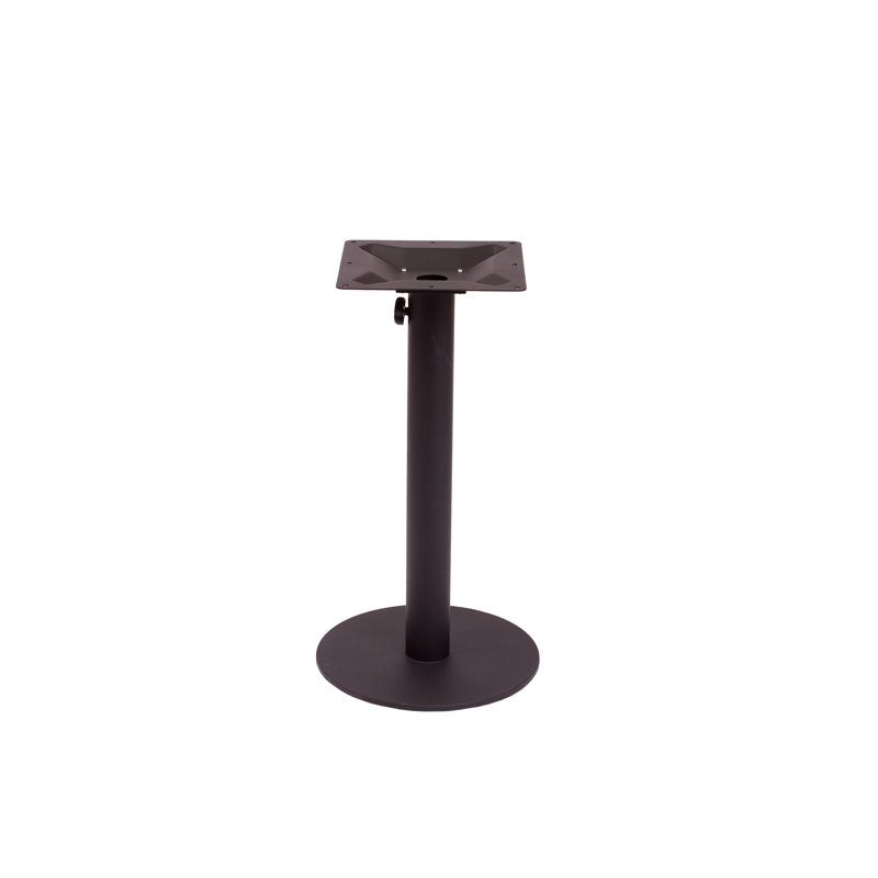 Margate Silver 20" Round Powder-Coated Cast Iron Outdoor Table Base