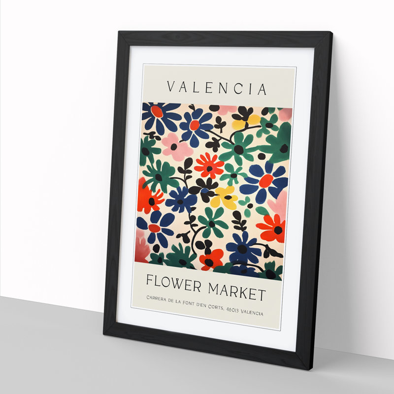 Valencia Flower Market Exhibition No. 10 - Framed Print, 34cm H x 25cm W x 2cm D
