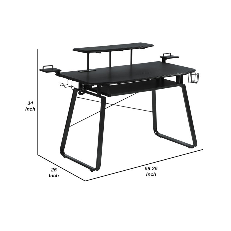 Kazuto Gaming Desk with Power Outlet