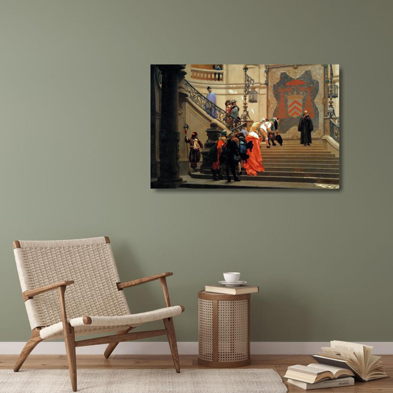 «The Gray Eminence» par Jean-Léon Gérôme - Toile tendue avec châssis, H 40 po x l 28 po