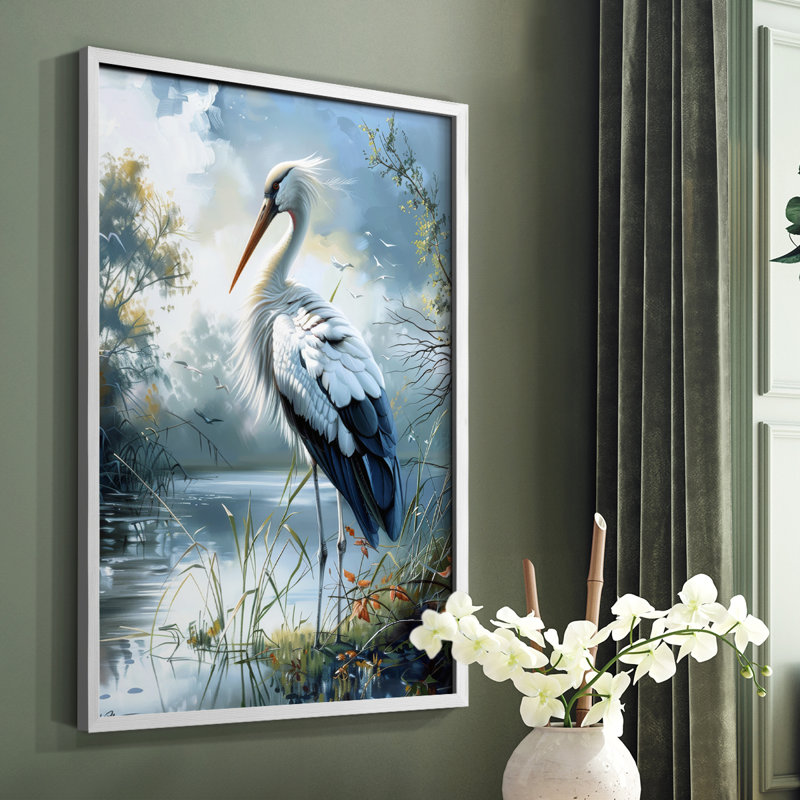 ANIMALS Series XCVII - reproduction encadrée de qualité supérieure - prête à être accrochée - aucun clou requis, Blanc