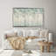 "Dream Forest I Silver Leaves" by James Wiens Print on Canvas in a White Floater Frame-110965246-110965249