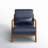 Bradley Faux Leather Armchair-2038384852