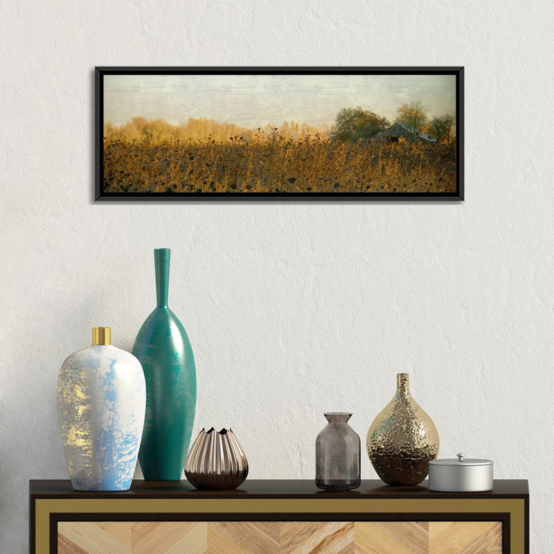 «Rustic Barn on a Rainy Day», reproduction sur toile, H 12 po x l 36 po x P 1,5 po