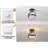 8.26'' Modern Black Circular LED Flush Mount Ceiling Light