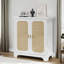 Buffet Buffet avec portes décoratives en rotin