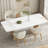 Modern Upholstered Dining Accent Chair with Wooden Legs-462437494-462437495