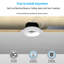 5CCT Commercial Trimless 3" LED Recessed Light with J-Box, Dimmable, CRI 90+, ETL
