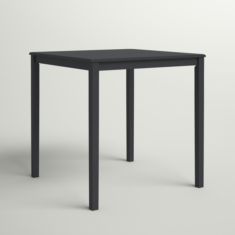Solid Wood Dining Table, Black