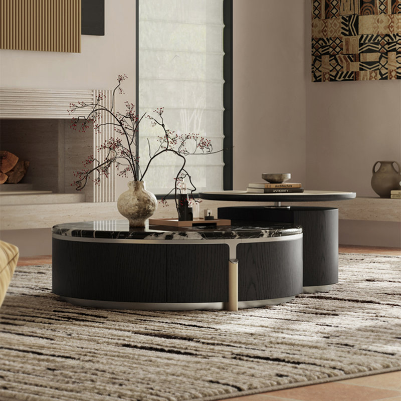 Ensemble de tables basses en marbre Luxury-Style