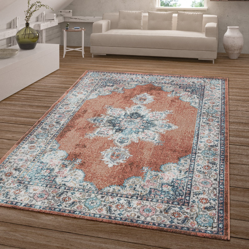 Codey-Jay Oriental Indoor Rug, Rectangle 3'11" x 5'7"