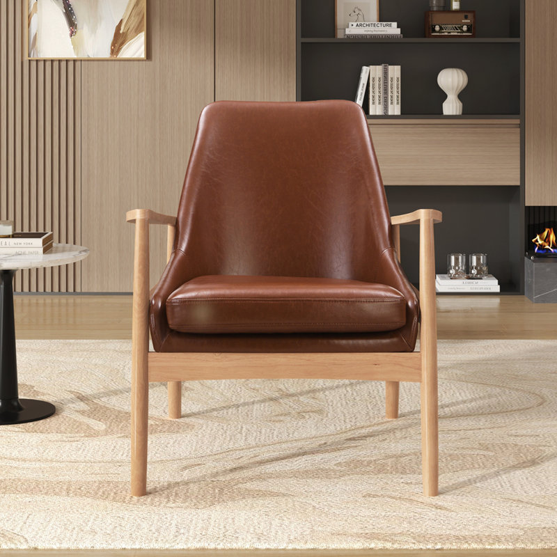 Fauteuil d'appoint en similicuir