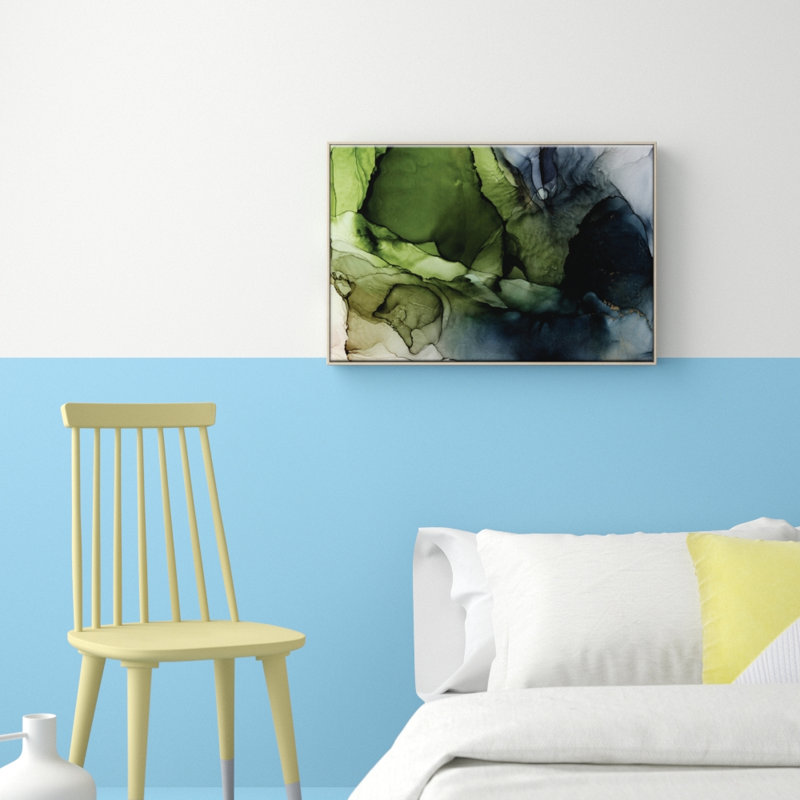 Crisp by Fern Siebler - Painting on Canvas, Timber Floater Frame, 52.5 cm H x 77.5 cm W x 4 cm D