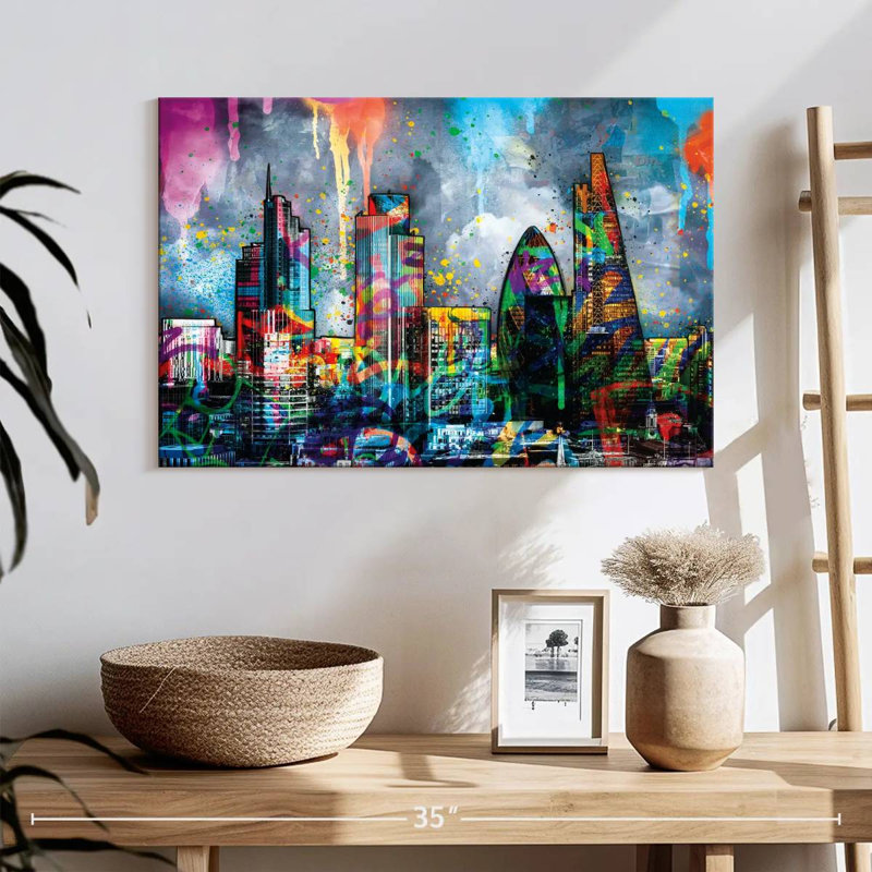 London CBD Paint Splash, H 16 po x l 24 po x P 1,25 po