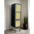 Bot Modern Cane Accent Cabinet with 2 Doors and 3 Shelves, Vertical Wood Storage with Elegant Accents, Mid-Century Contemporary Design-818513725-808315596