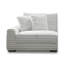Ensemble de canapé modulaire 3 pièces Ezo, polyester blanc nervuré 3 pièces Ezo-118445176
