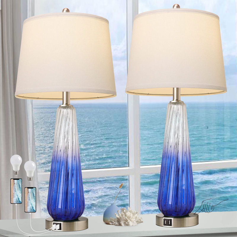 Armetha USB Table Lamp, Blue
