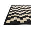 Tapis noir et blanc Ousley