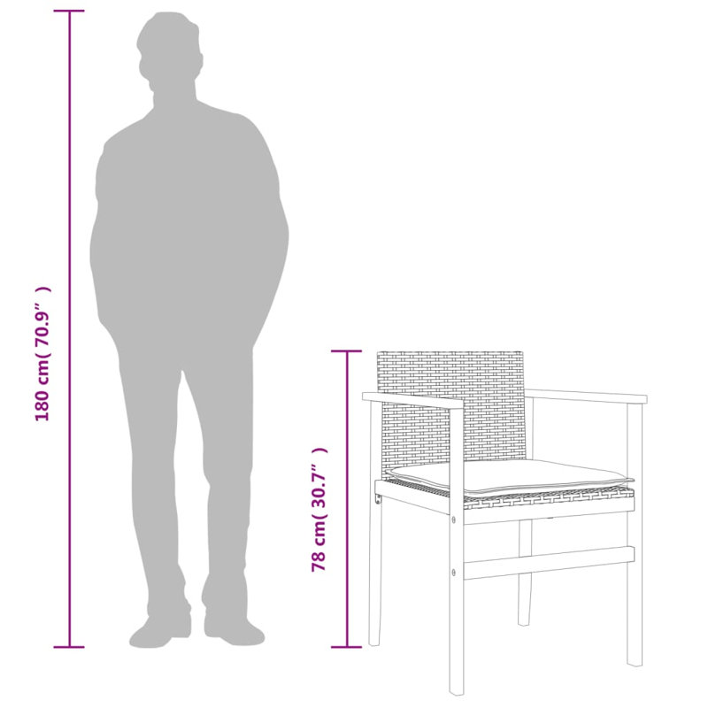 Oishee Outdoor Lounge Chair, Grey
