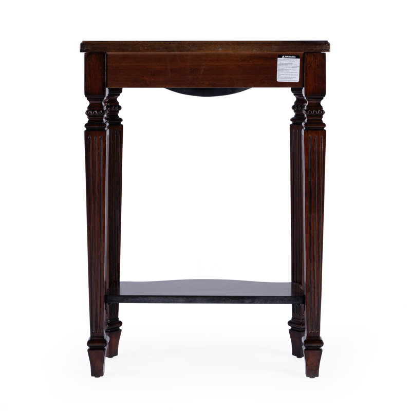 Cheshire Ballerina 22" Console Table, Dark Brown