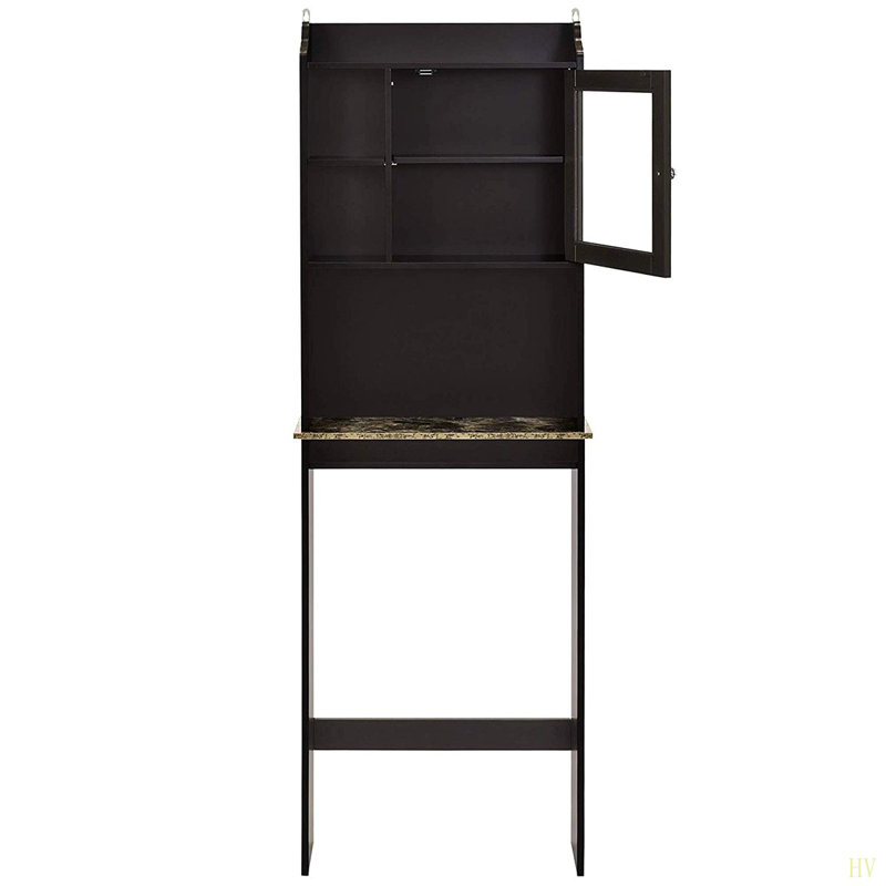 Modern Over The Toilet Space Saver Organization Wood Storage Cabinet For Home, Bathroom