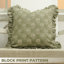 Housse de coussin Fabividine Boho Frill, coussin à double face à volants, lin doux, taille de la décoration intérieure - 24 po x 24 po-101338791-101338799