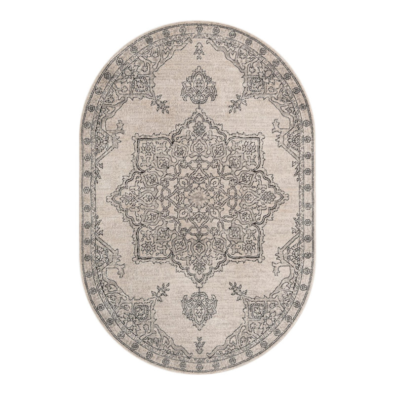 Weingartner Abstract Area Rug, Oval 6'1" x 9'