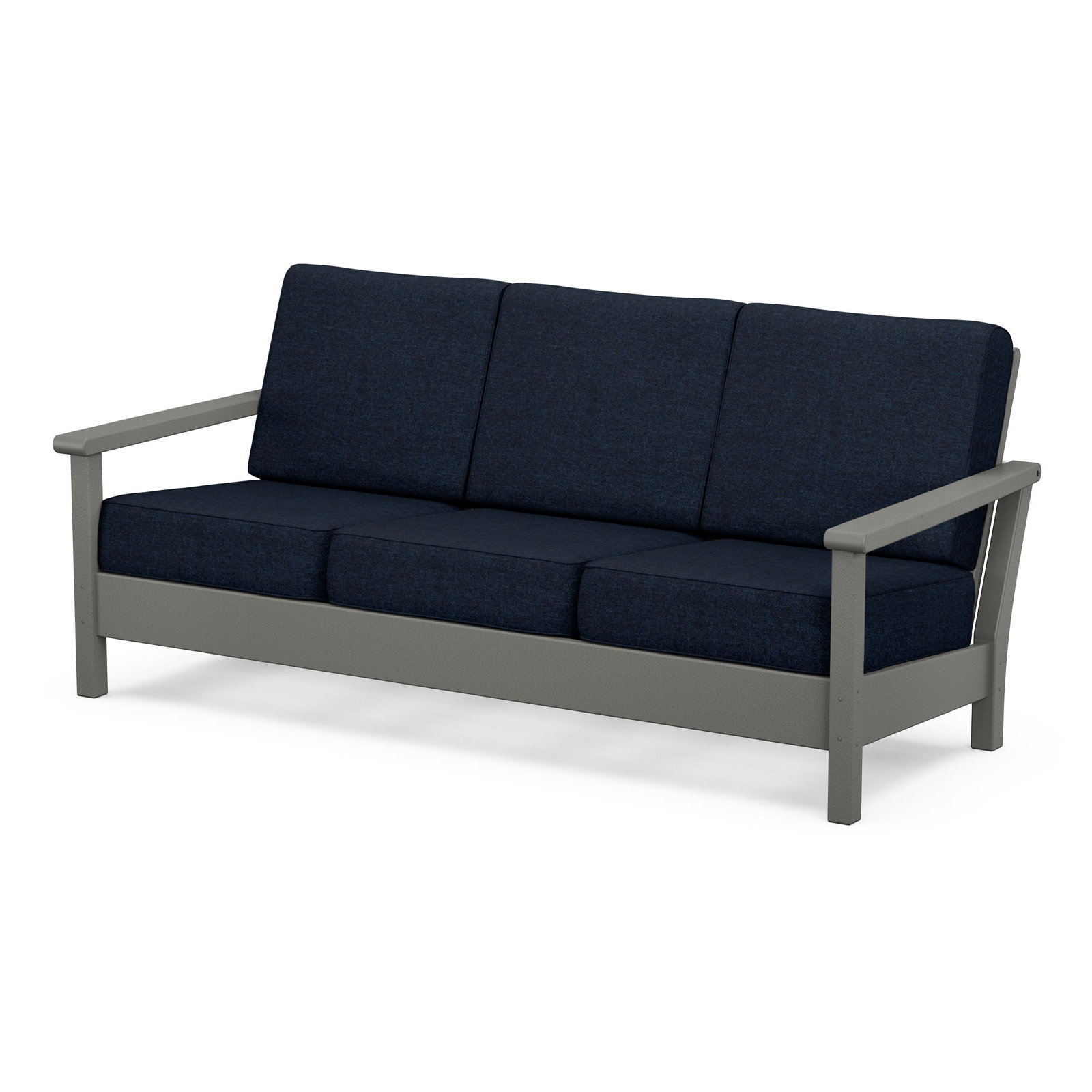 Harbour Deep Seating Sofa, Marine Indigo, Slate Gray