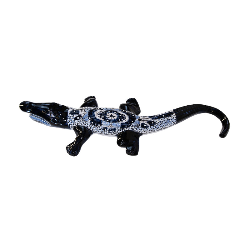 Figurine murale en crocodile grande taille 