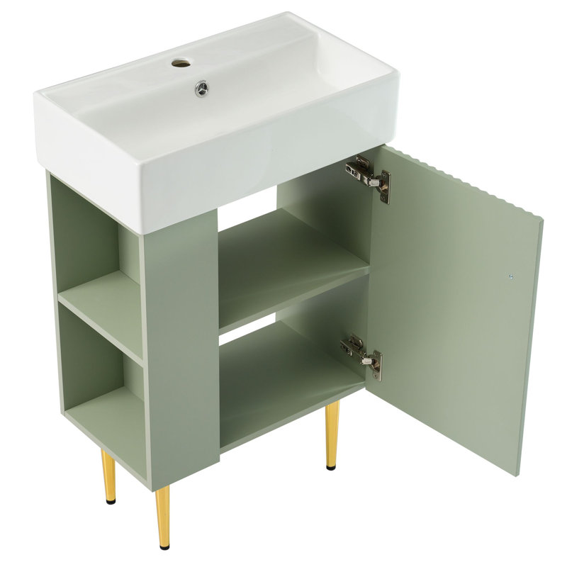 21.6" Bathroom vanity, Green