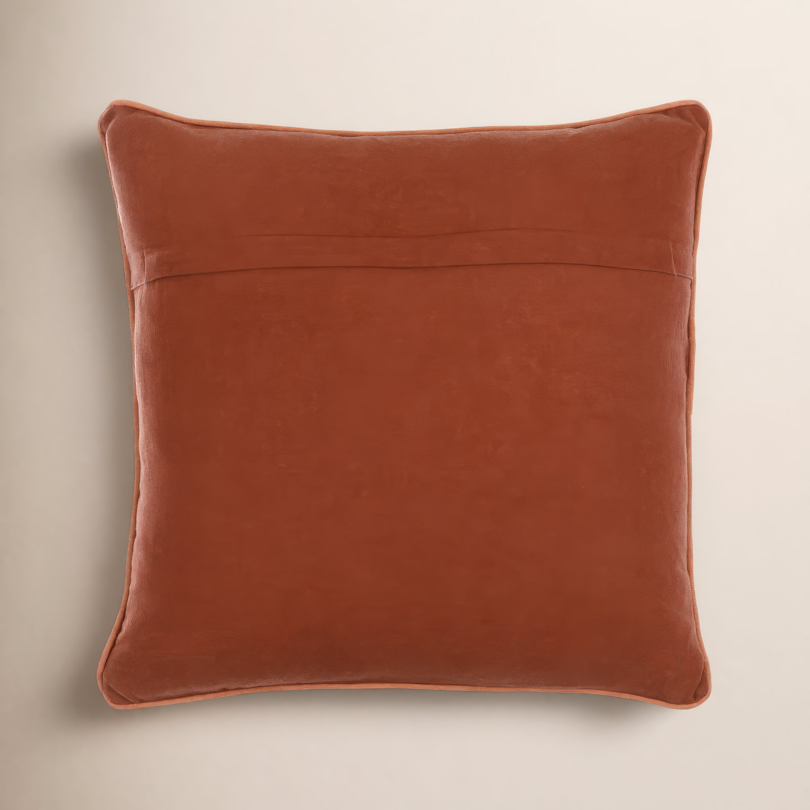 Veola Cotton Pillow Cover, Down, Square 18", Dark Plum