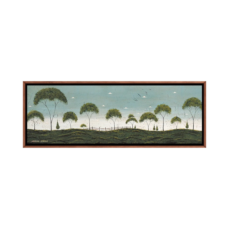 Tree Row - reproduction d'art murale encadrée, 12" H x 36" W, Reproduction encadrée sans passe-partout, Brun