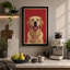 Golden Labrador Portrait Modern - Wrapped Canvas-912397436-912397376