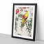Bush-Warbler & Drooping Peach by Numata Kashu - Picture Frame Art Print-55680393-55680391