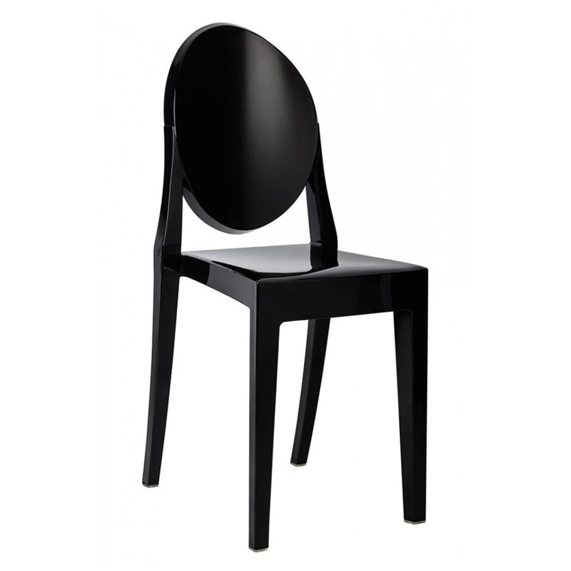 Modholic Ghost Dining Chair, Black, Black, 1