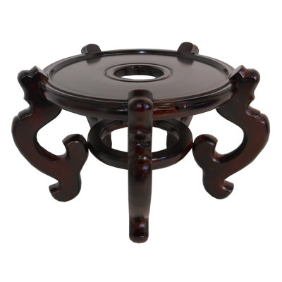 Oriental Rosewood Fish Bowl Stand by Astoria Grand