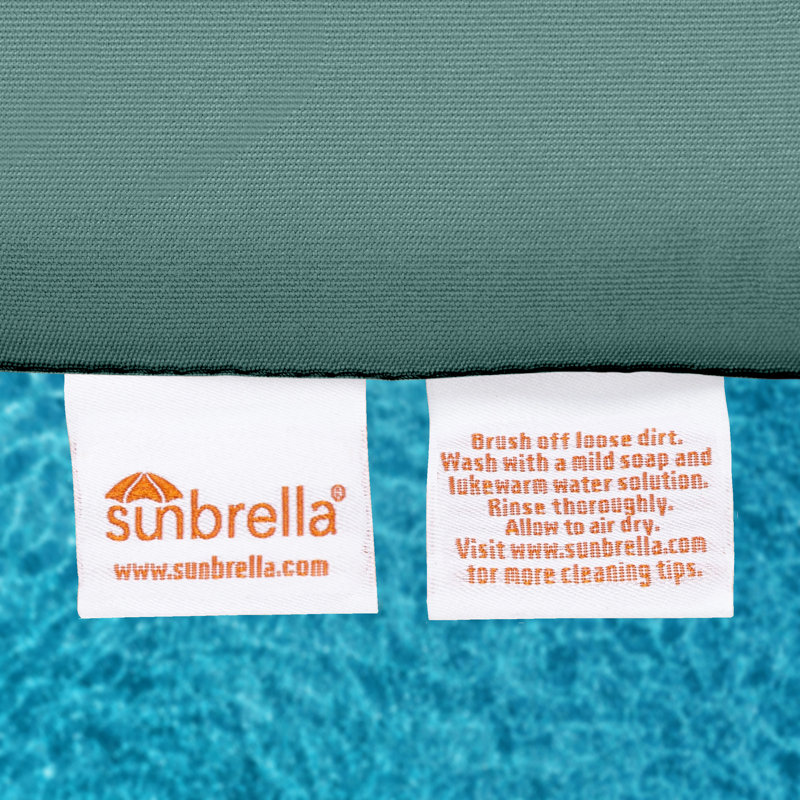 Sunbrella® Bench Cushion, Cast Breeze Sunbrella® Plainweave