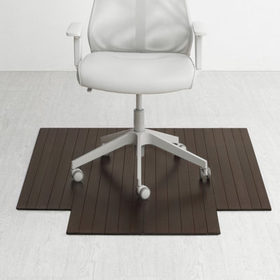 Standard 5mm Thick Bamboo Chair Mat – Non-Slip, Rectangular, Ideal for Hard Flooring