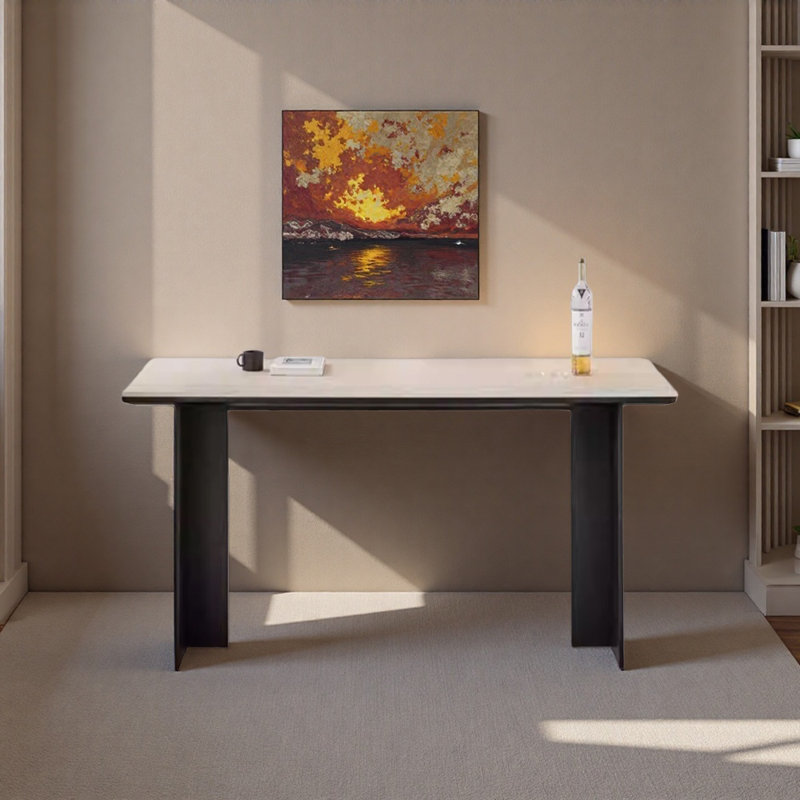 Bureau d'écriture Simple Design Rock Slab, H 29,52 po x l 62,99 po x P 31,49 po