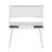 Techni Mobili Study Computer Desk With Storage  Magnetic Dry Erase White Board, White