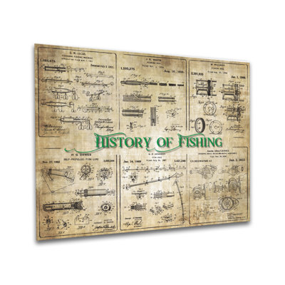 History of Fishing - Patent Collage
