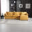 Oversized Sectional Sofa Cloud Couch for Living Room, Modern Chenille L Shaped Couch, Comfy Modular Sofa Sleeper with Moveable Ottoman & Memory Foam-2134163866