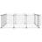 vidaXL Pet Cage Black Powder-coated steel Expandable-1295036492