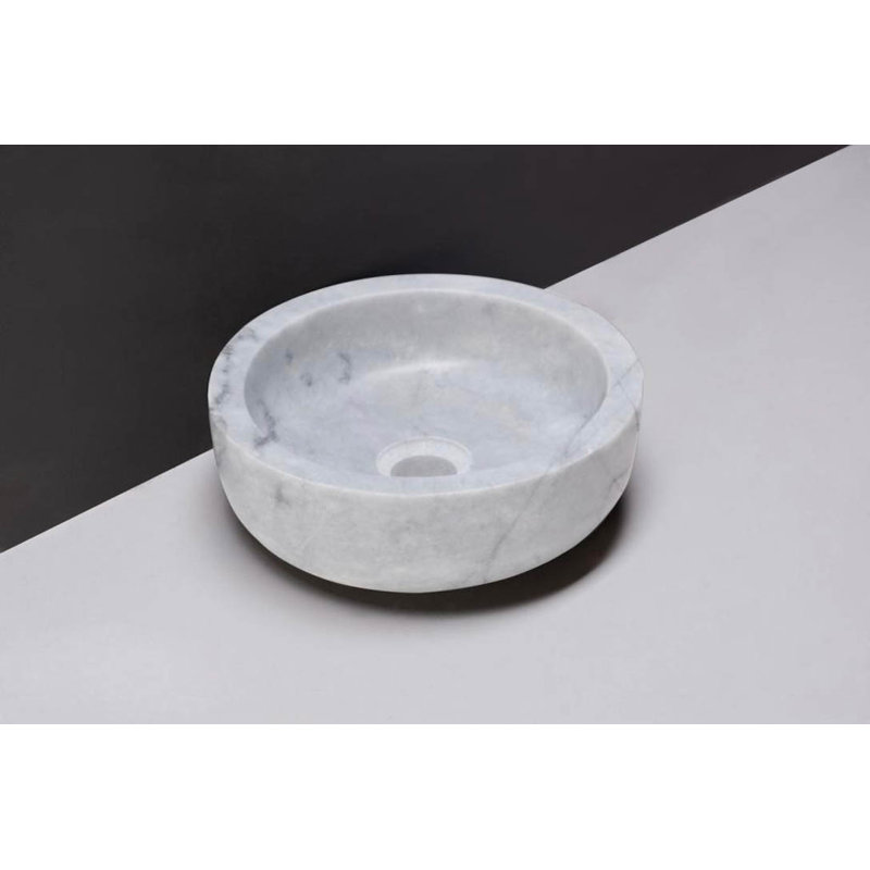 Forzalaqua Granite Handmade Circular Bathroom Sink
