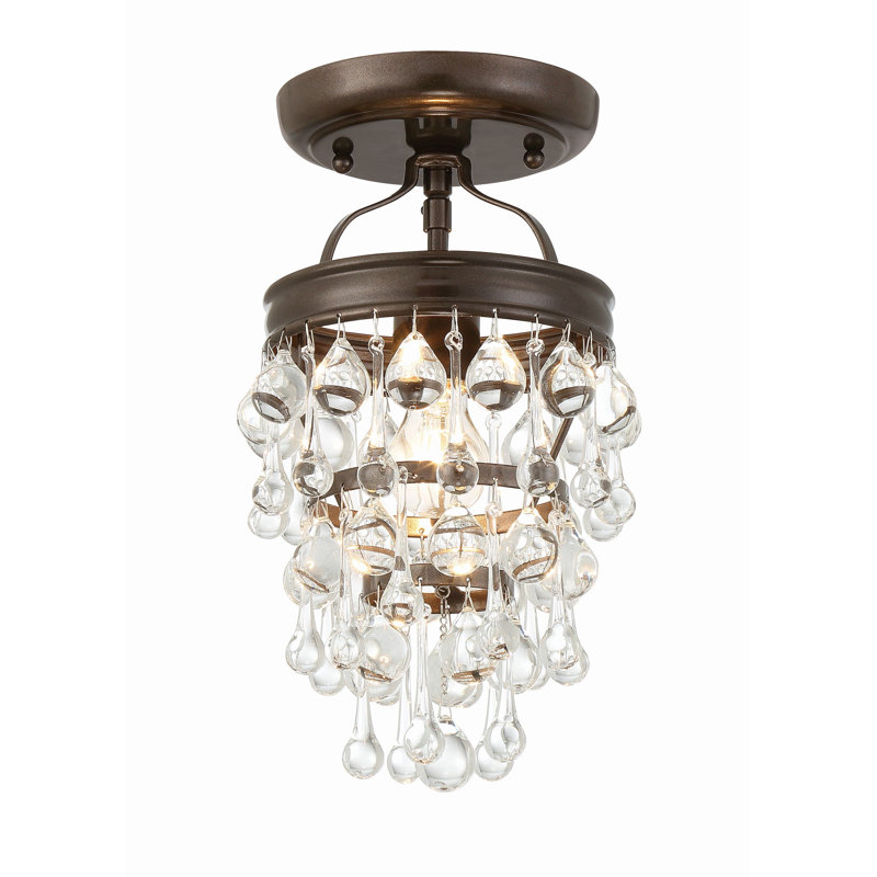 Freddy Semi Flush Mount, Vibrant Bronze