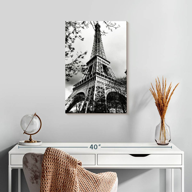 Tour Eiffel BW, H 24 po x l 16 po